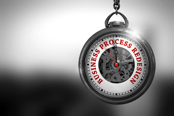 Business Process Redesign su Pocket Watch. Illustrazione 3D
. - Foto, immagini