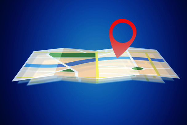 Mappa interattiva isolata su uno sfondo - Localizzazione GPS conc
 - Foto, immagini