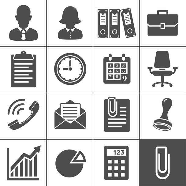 Set di icone dell'ufficio - Vettoriali, immagini