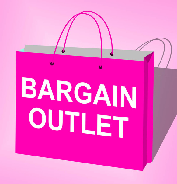 Bargain Outlet Displays Market Discount 3d Illustration - Photo, Image