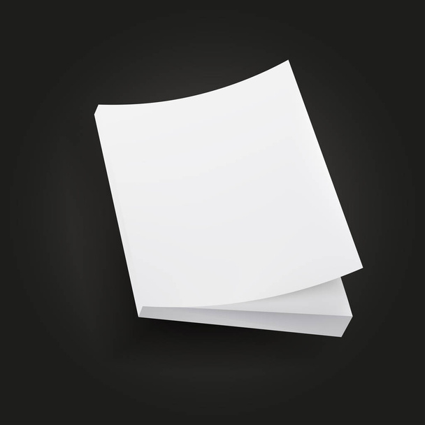bílá kniha mockup, samostatný - Vektor, obrázek