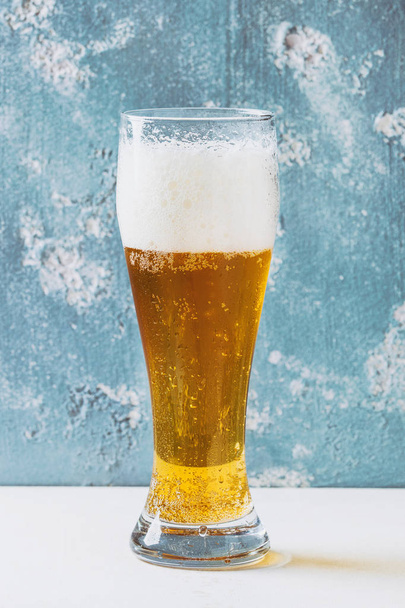Glass of lager beer - Fotó, kép