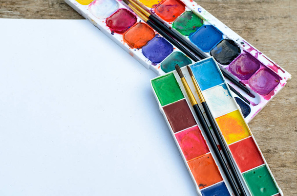 Víz színes festék doboz kreatív rajz szett  - Fotó, kép