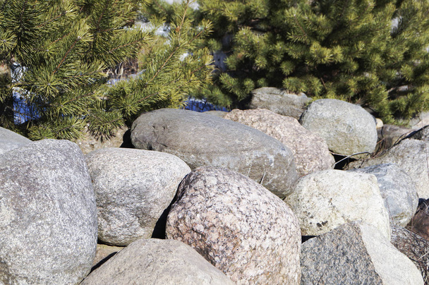 a large boulder in the sun,background - Photo, Image