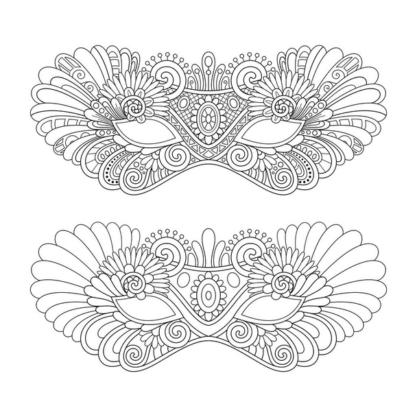 Mooie Masquerade vectormaskers - Vector, afbeelding