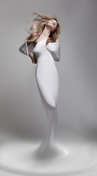Creativity. Revival. Venus woman aphrodite in fantastic pose - fantasy - Foto, Bild