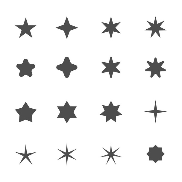Symbole in Sternenform - Vektor, Bild