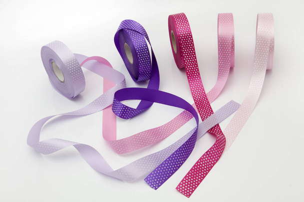 Dotted Ribbons in different colors - Photo, Image