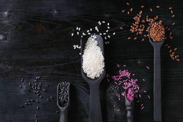 Variety of colorful rice - Foto, imagen
