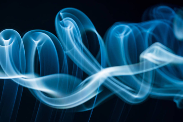 Blue smoke abstract - Foto, afbeelding