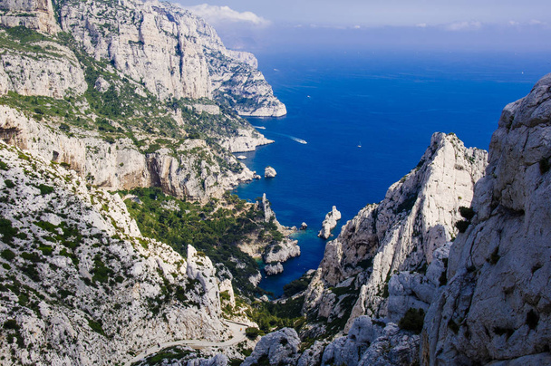 Marseille-i öböl a Földközi-tengeren - Fotó, kép