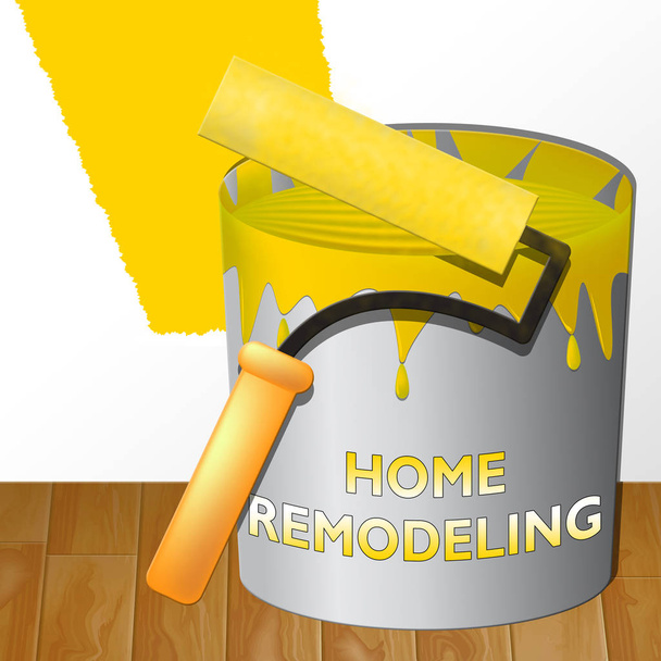 Home Remodeling Means House Remodeler 3d Illustration - Photo, Image