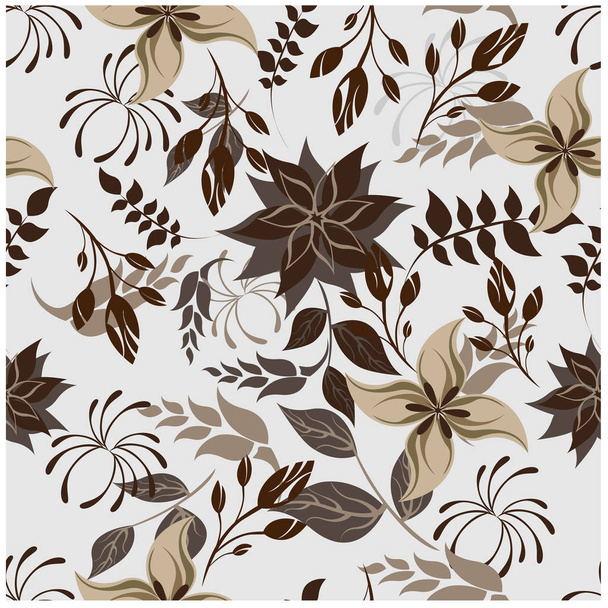 seamless flowers pattern - Vektori, kuva