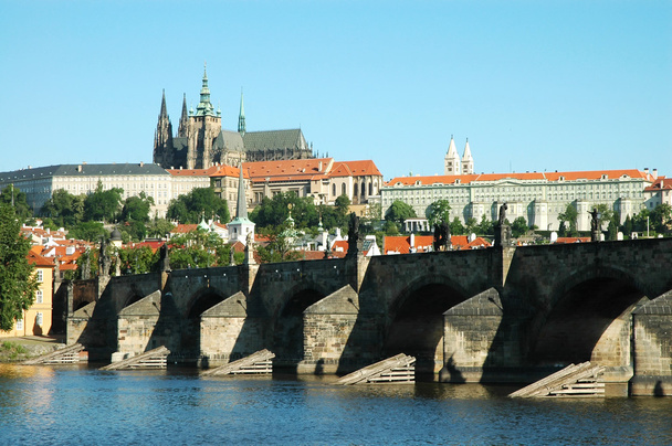 Πράγα. Δες στο st. vitus καθεδρικό ναό και charles γέφυρα - Φωτογραφία, εικόνα