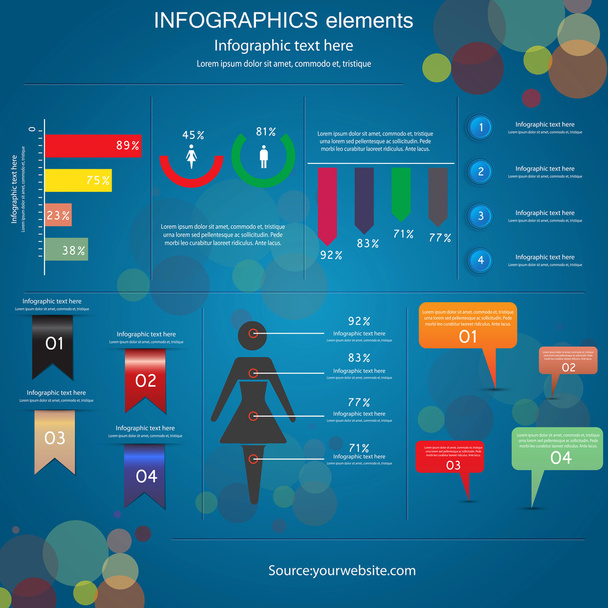 Modern Design infographics template. Vector - Vecteur, image