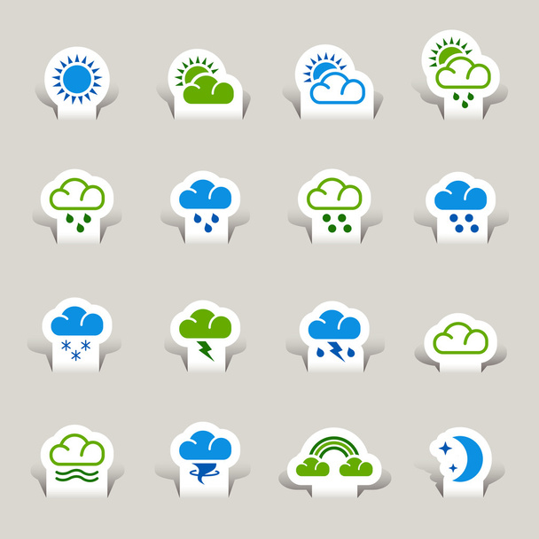 Papercut - Icônes météorologiques
 - Vecteur, image