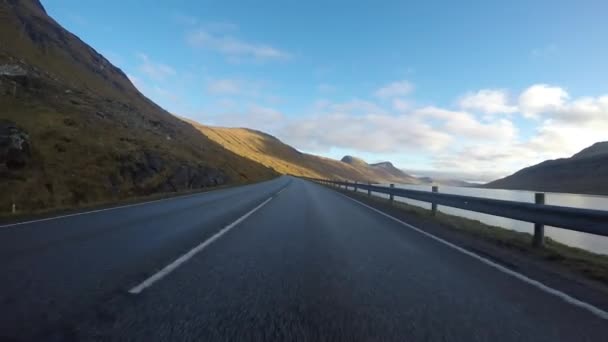 Kutteln auf den Färöer-Inseln im Nordatlantik - Filmmaterial, Video