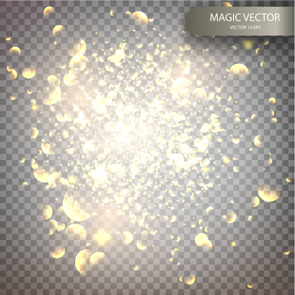 Magic vector luminous background. - Vector, Image