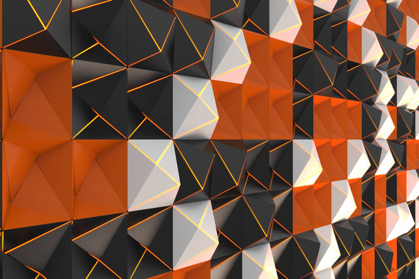 Візерунок чорної, білої та помаранчевої пірамід
 - Фото, зображення