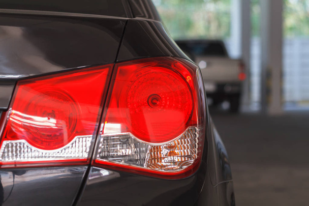 Close-up van het achterlicht en auto verlichting - Foto, afbeelding