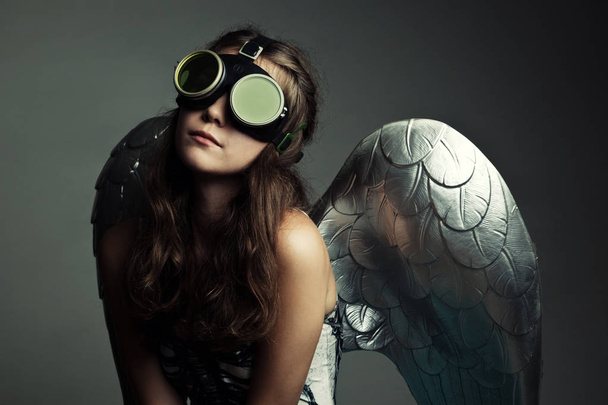 young woman with wings - Photo, Image