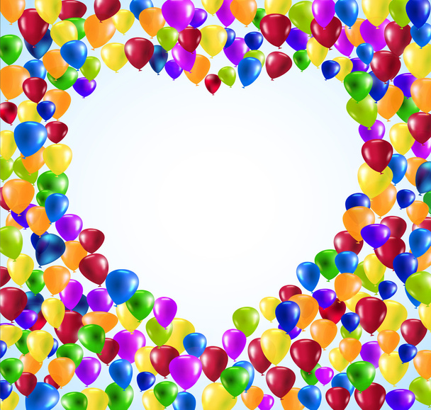 Vetor Balões em forma de coração
 - Vetor, Imagem