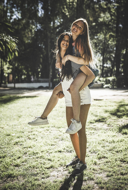 Lesbian Couple Together Outdoors Concept - Valokuva, kuva