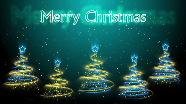 Christmas Trees Background - Merry Christmas 50 (HD) - Footage, Video