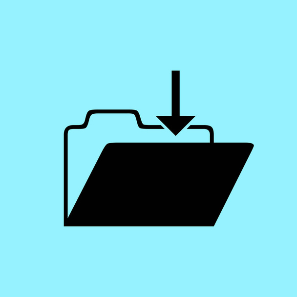 Icono de carpeta abierta
 - Vector, imagen