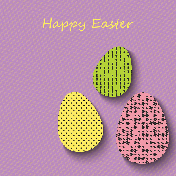 Happy Easter greeting banners. Eps10 Vector illustration - Вектор,изображение