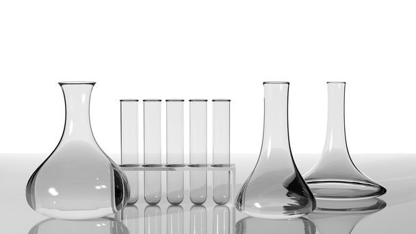 Laboratory glassware - Photo, Image
