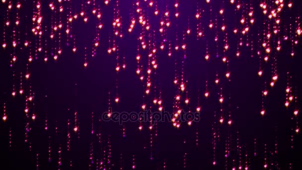 Фіолетовий частинок блиск гламур дощ - Кадри, відео