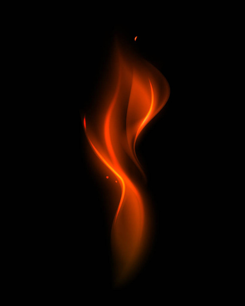 Вектор абстрактних червоний вогонь полум'я - Вектор, зображення