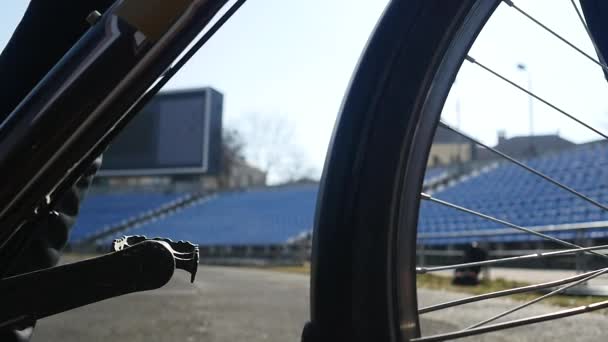 cyclist pedal close-up slow motion - Кадри, відео