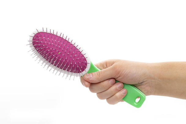 Comb on the white background - Foto, Imagen