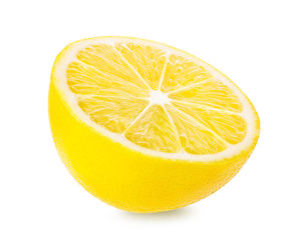 Fresh lemon isolated on white - Фото, изображение