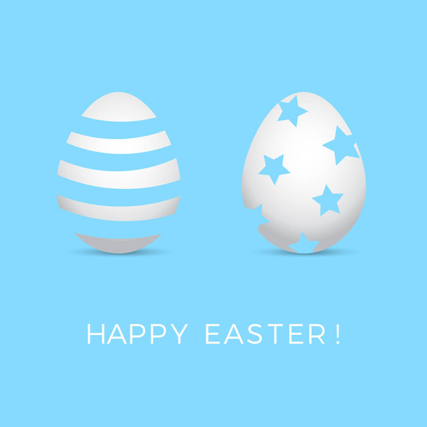 Trendy Easter Greeting Card - Vector, Image