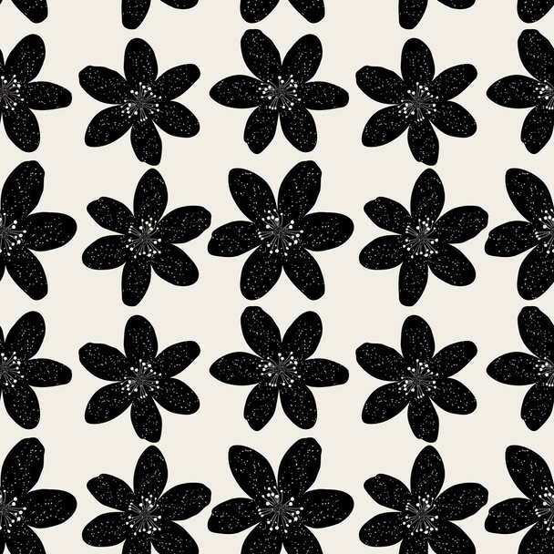Abstract Natural Seamless Pattern Background with Flowers. Vecto - Vector, Image