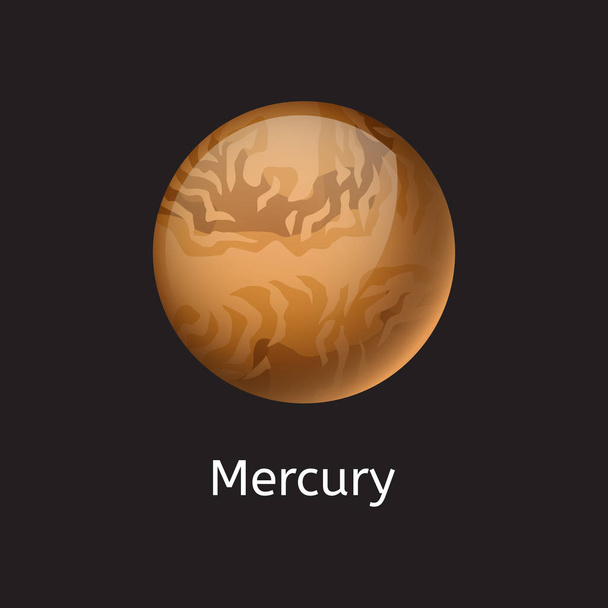 Planeta espacial de alta calidad astronomía galaxia mercurio universo ciencia cosmos estrella vector ilustración
. - Vector, Imagen