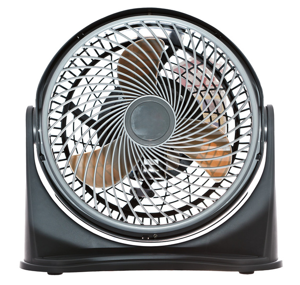 Electric fan on white background - Photo, Image