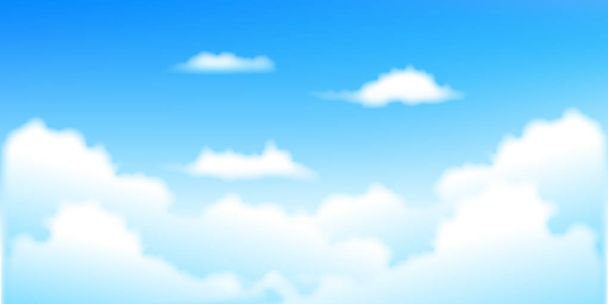 空雲風景の背景 - ベクター画像