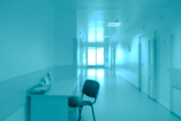 Ziekenhuis corridor - kleurenafbeelding - Foto, afbeelding