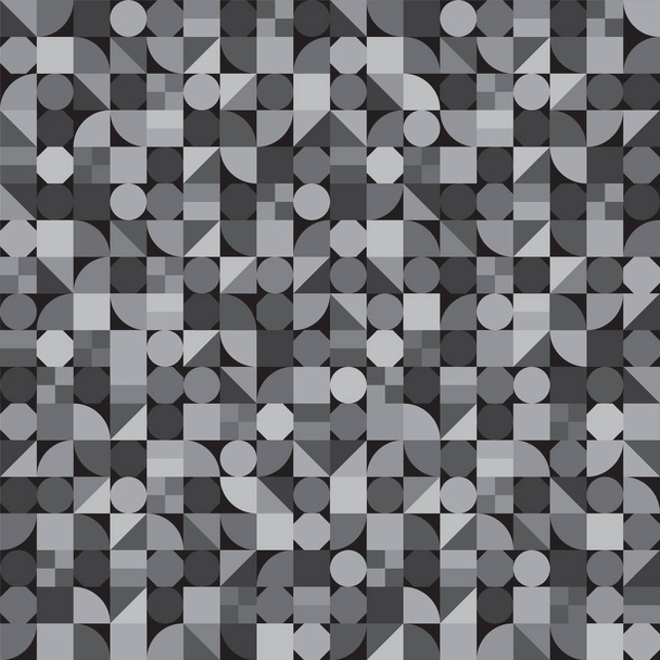 Seamless pattern from geometric shapes.  - Wektor, obraz