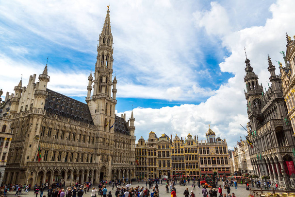 The Grand Place in Brussels - Valokuva, kuva