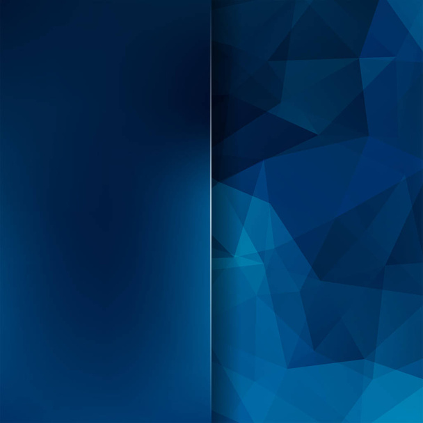 Абстрактный фон из темно-синих треугольников. Геометрический дизайн для бизнес-презентаций или веб-рекламы. Векторная иллюстрация - Вектор,изображение