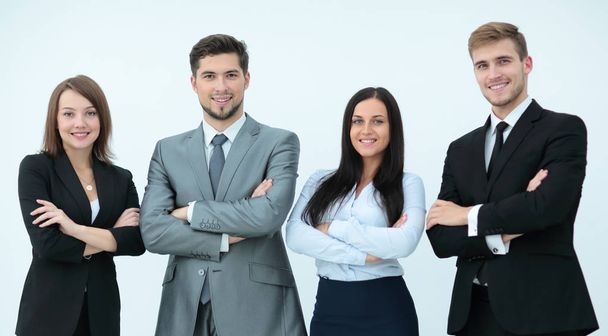 Group of happy and successful business people looking confident - Photo, image