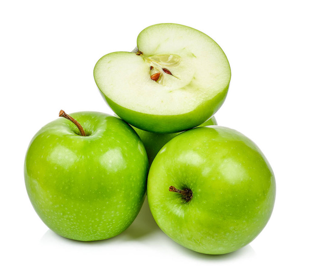 Green apple isolated on the white background - Photo, Image