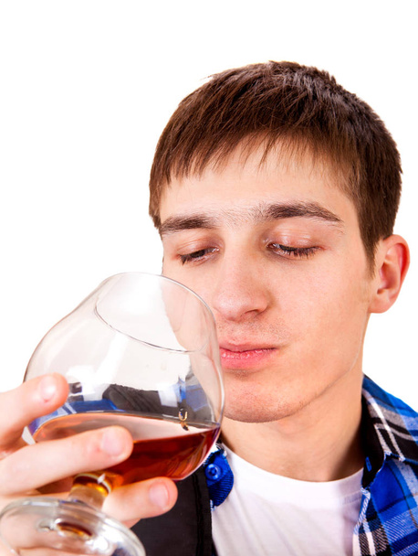 Young Man with an Alcohol - Φωτογραφία, εικόνα