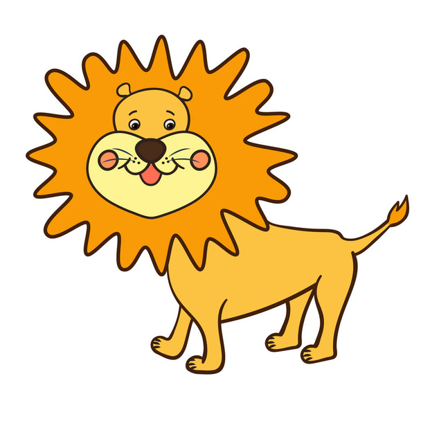 cartoon animal lion1-01 - Вектор, зображення