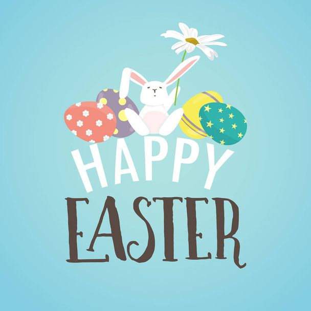 happy easter card - ベクター画像